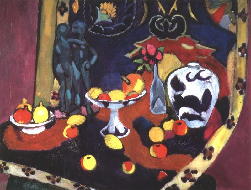 Henri Matisse stilleben med krukor och frukt